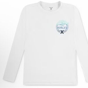 Hurley Boys Long Sleeve UPF Swim Top. NWT